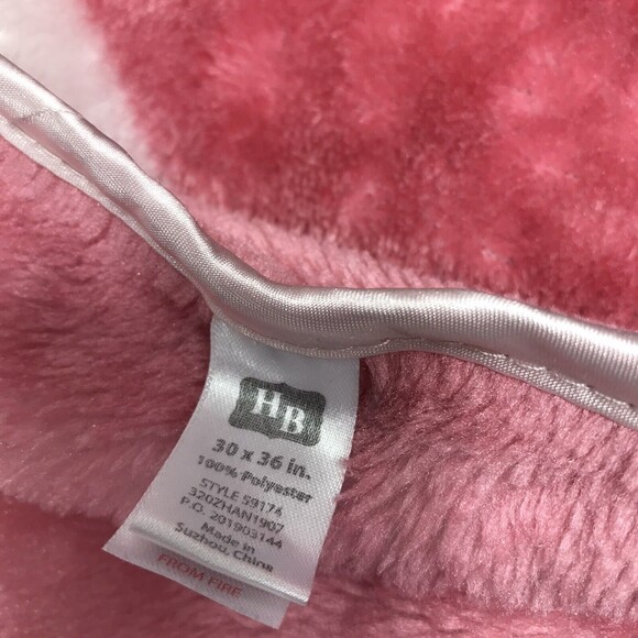 HB Hudson Plush Mommy’s Girl Pink Satin‎ Edge Baby Girl Blanket Owl - Picture 11 of 12